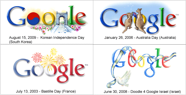 Google Non-US Holiday Logos